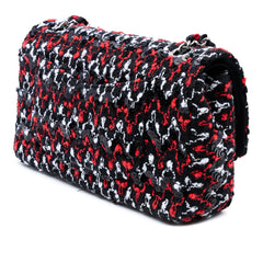 Medium Classic Sequined Tweed Double Flap