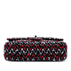 Medium Classic Sequined Tweed Double Flap