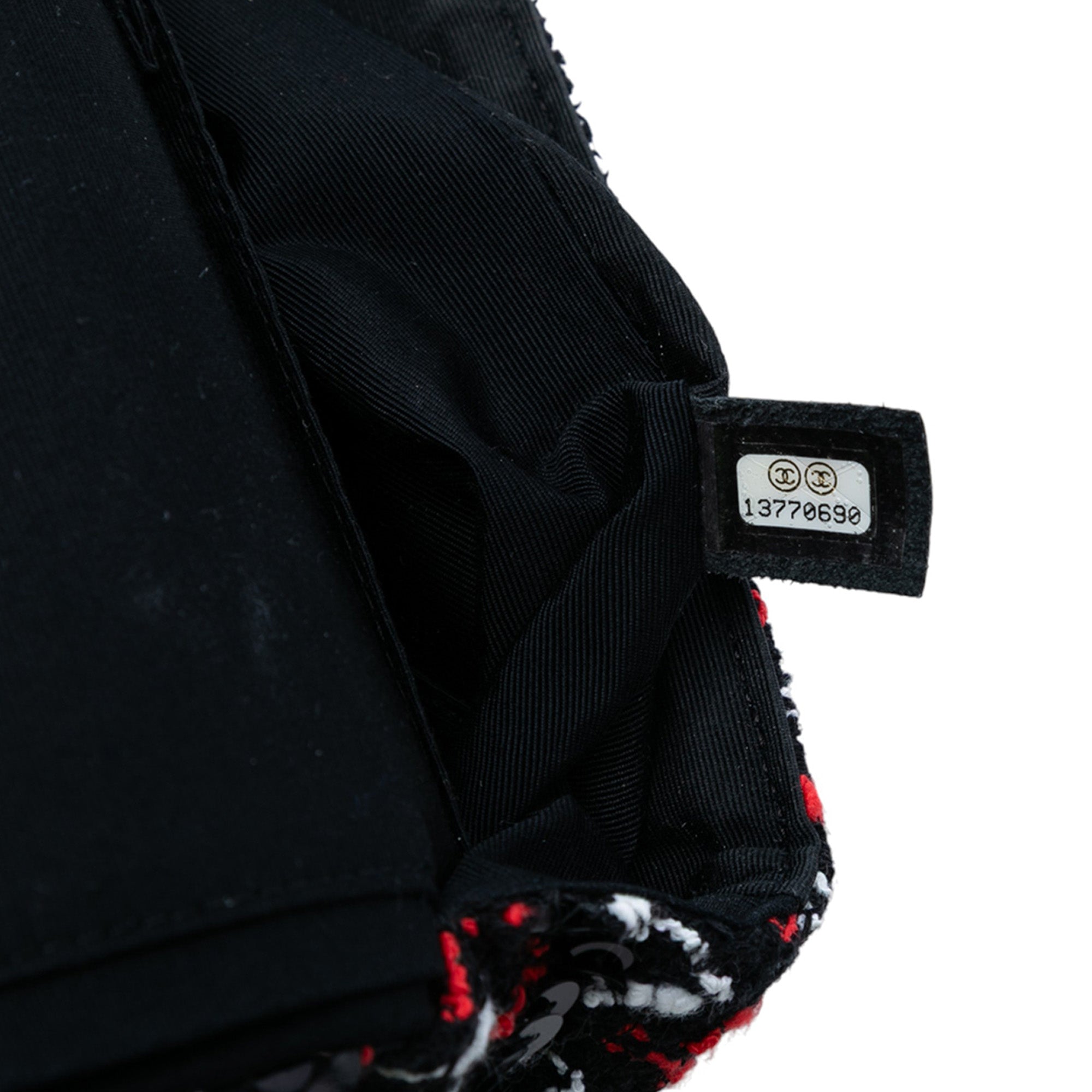 Medium Classic Sequined Tweed Double Flap