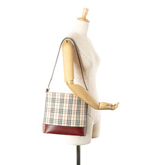 House Check Canvas Shoulder Bag