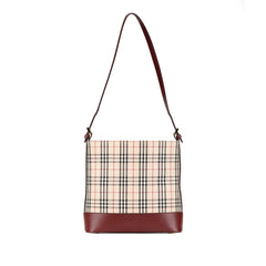 House Check Canvas Shoulder Bag