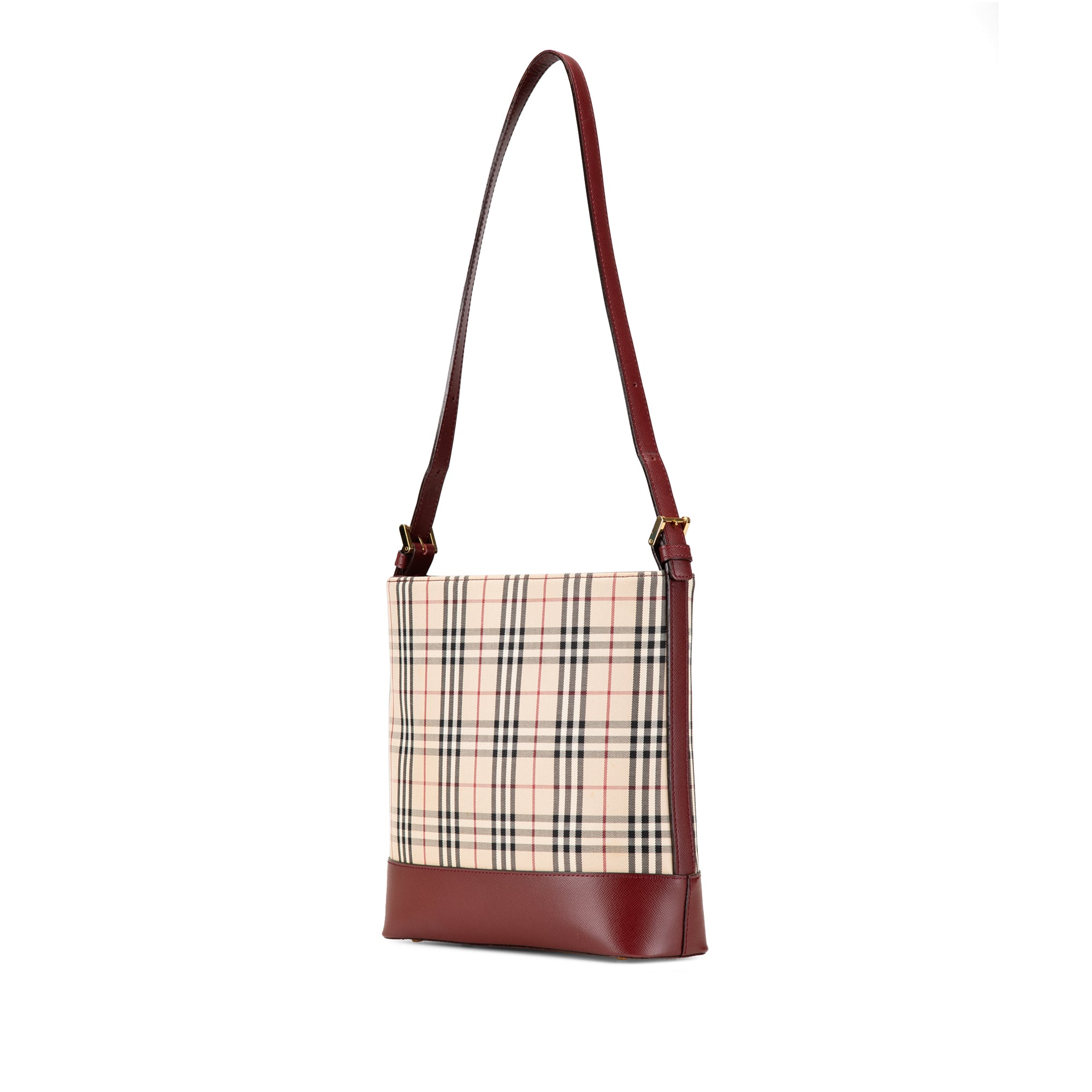 House Check Canvas Shoulder Bag