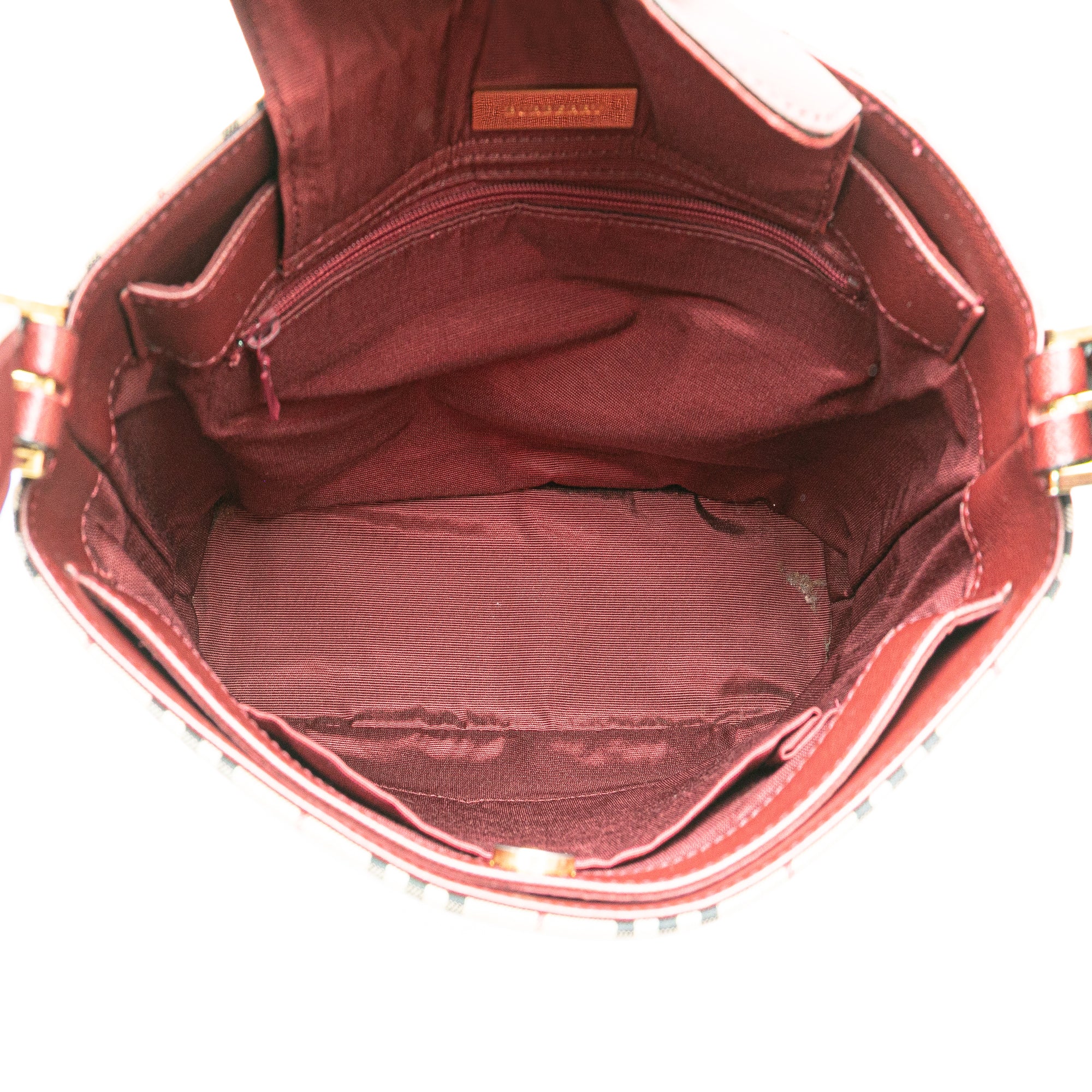 House Check Canvas Shoulder Bag
