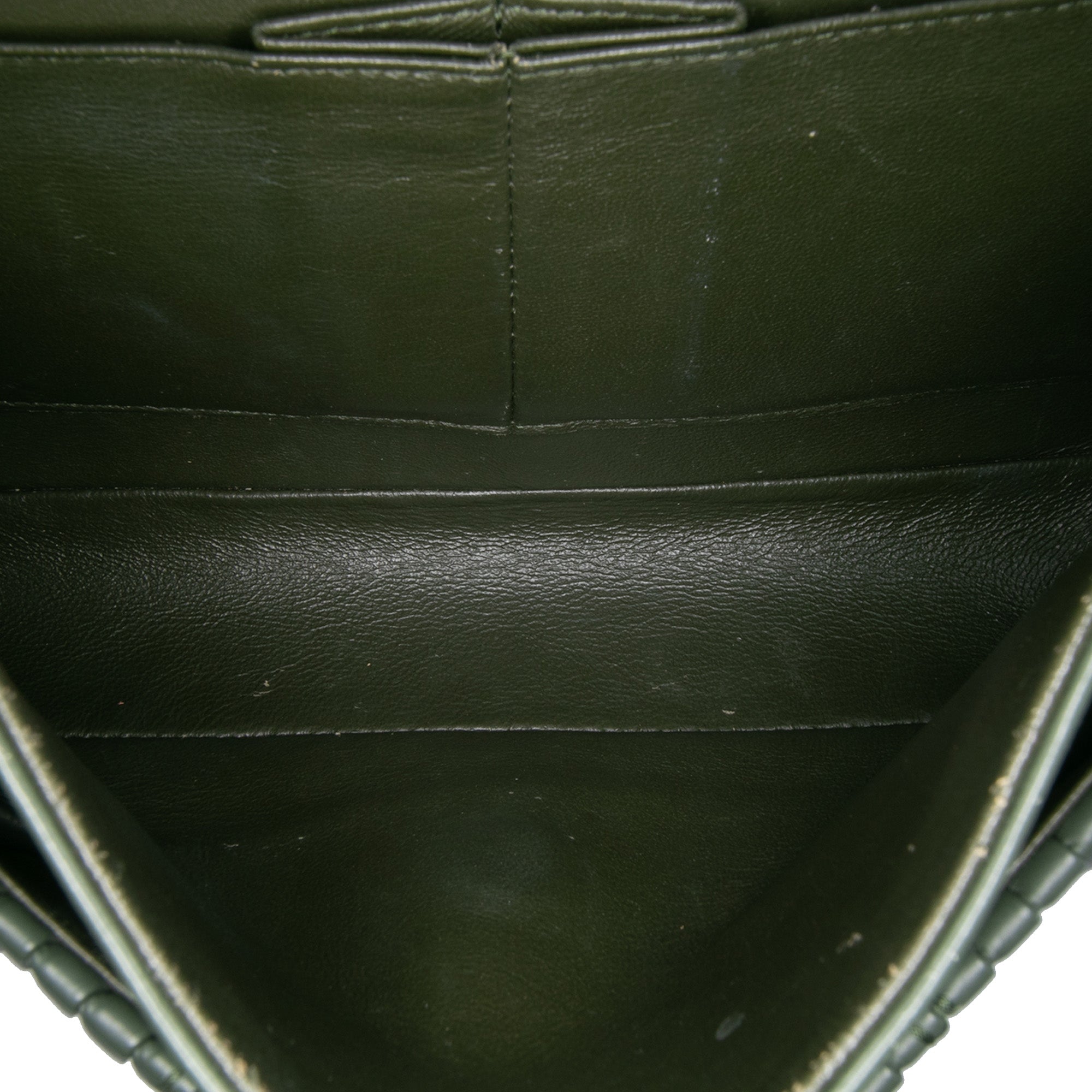 Medium Chevron Calfskin Coco Pleats Double Flap