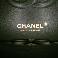 Medium Chevron Calfskin Coco Pleats Double Flap
