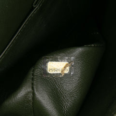 Medium Chevron Calfskin Coco Pleats Double Flap