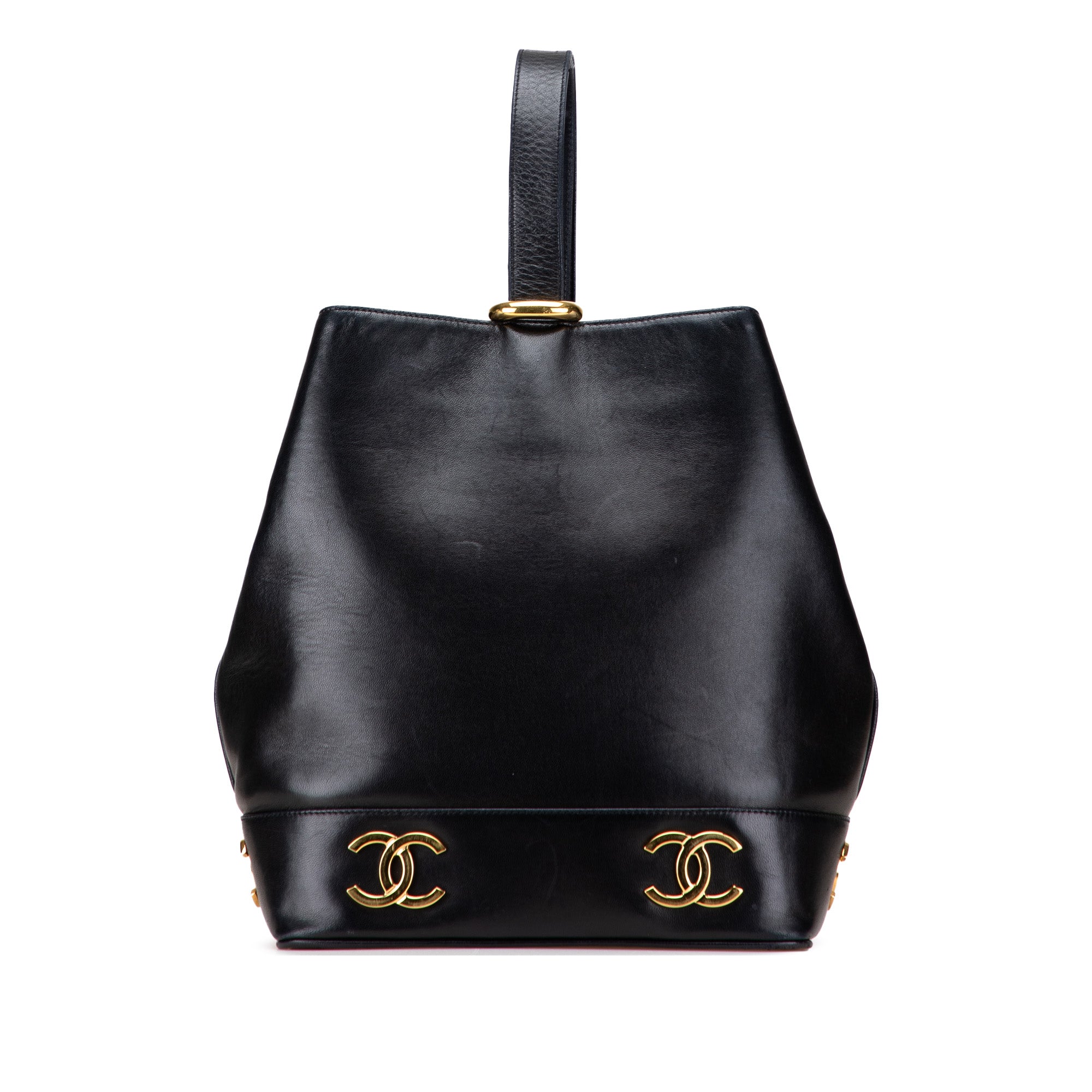 Triple CC Lambskin Bucket