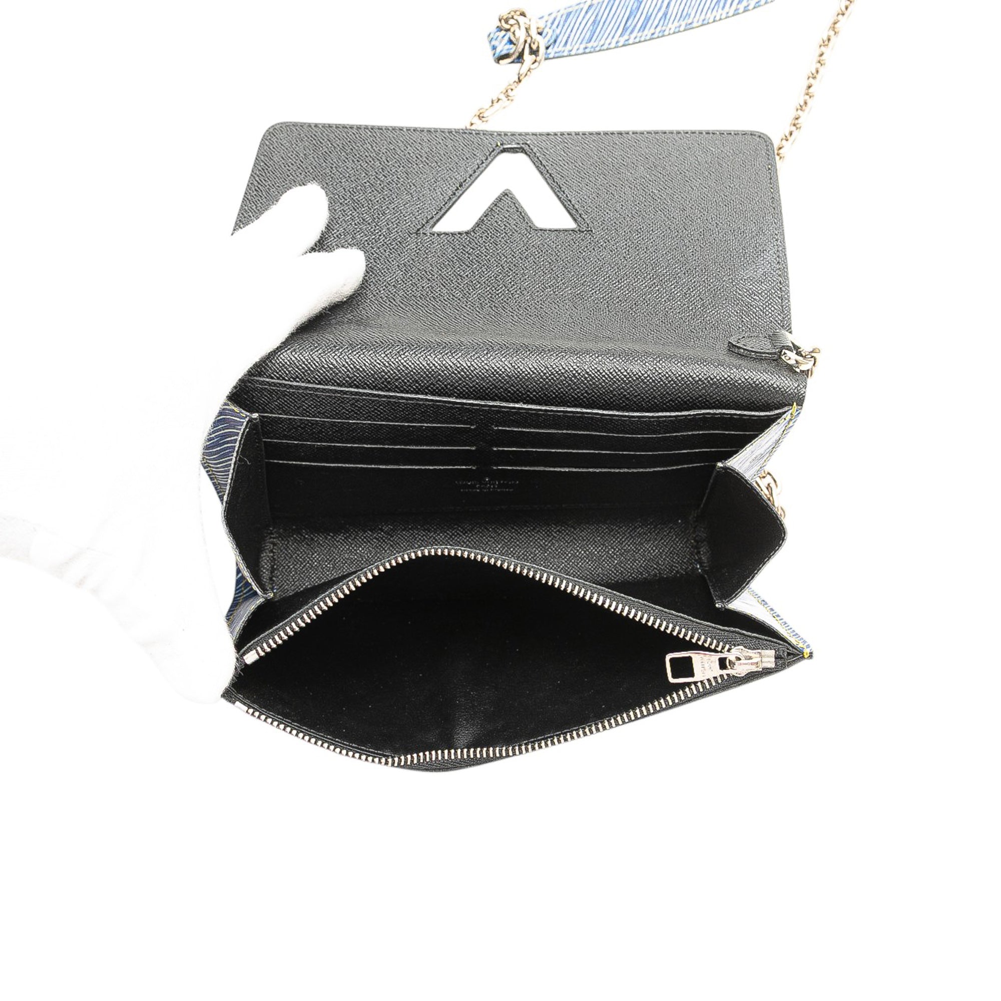 Epi Denim Twist Azteque Wallet on Chain