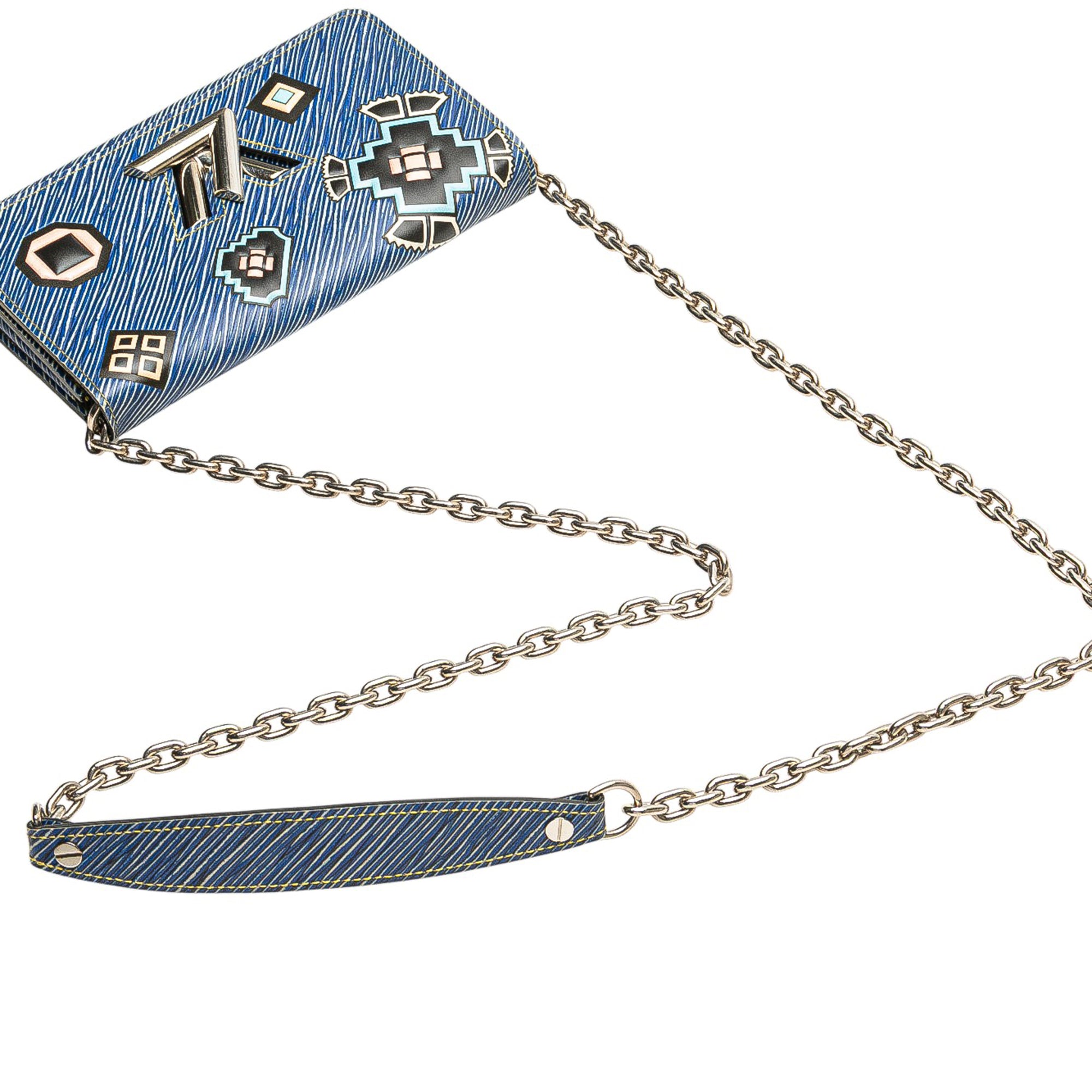 Epi Denim Twist Azteque Wallet on Chain