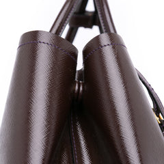 Large Saffiano Vernice Double Satchel