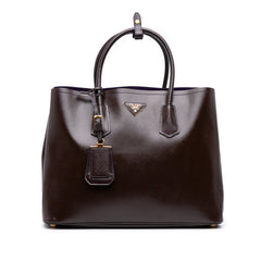 Large Saffiano Vernice Double Satchel
