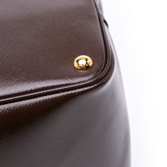Large Saffiano Vernice Double Satchel