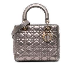 Medium Lambskin Cannage Lady Dior