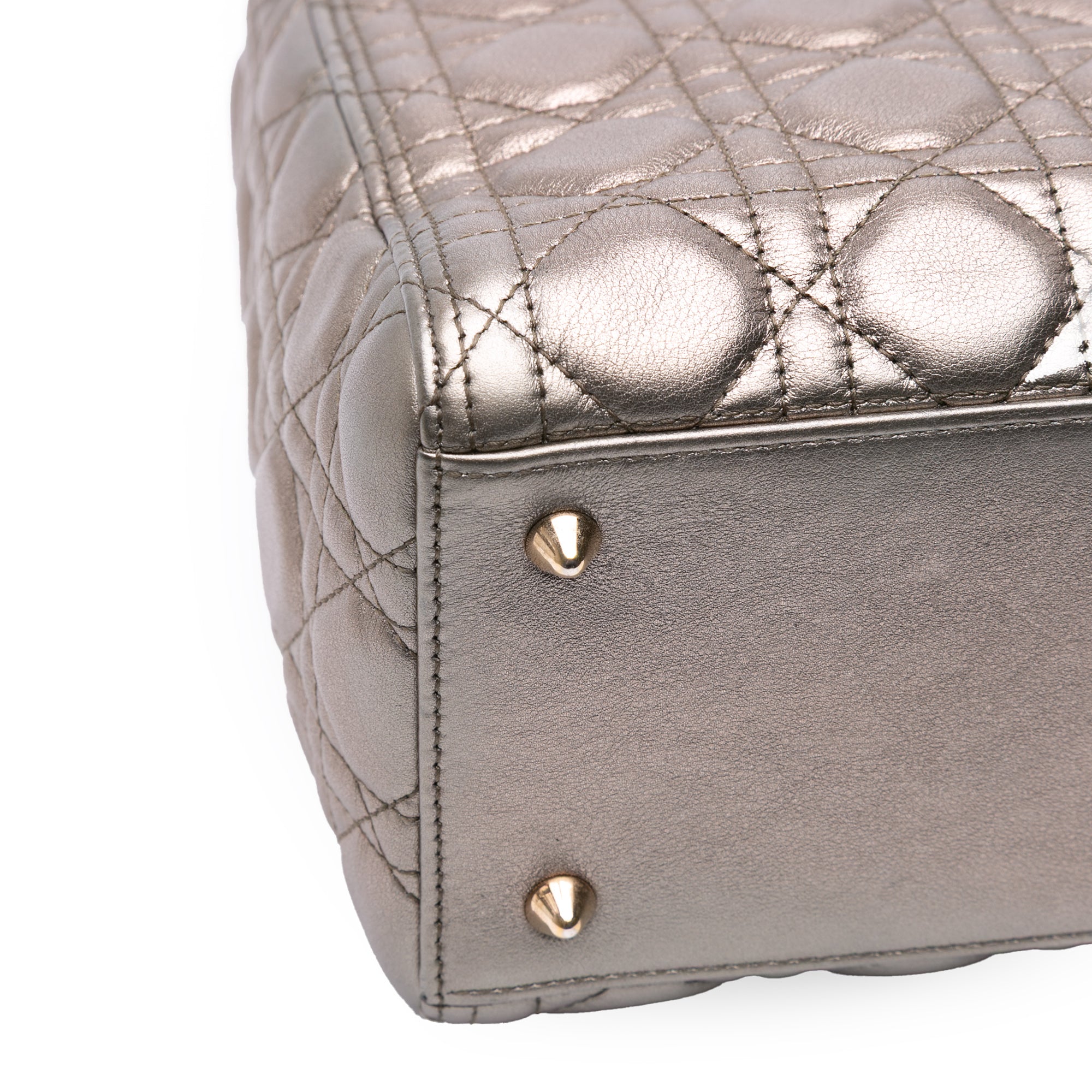 Medium Lambskin Cannage Lady Dior