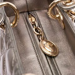 Medium Lambskin Cannage Lady Dior