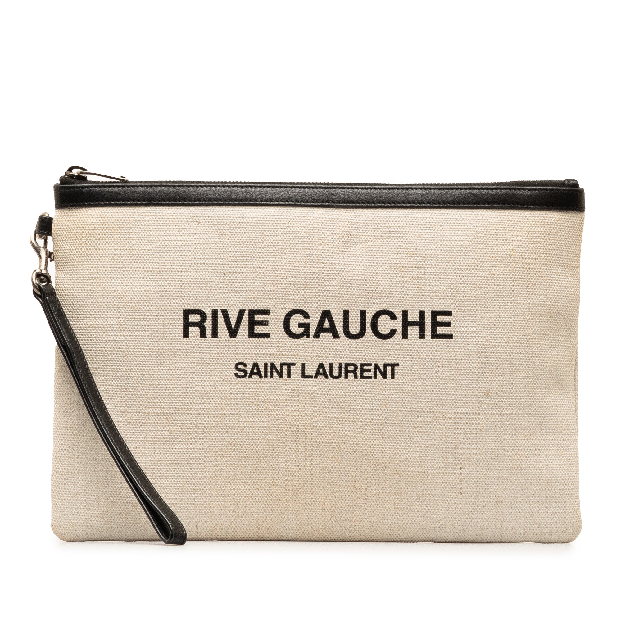 Canvas Rive Gauche Wristlet Clutch_0