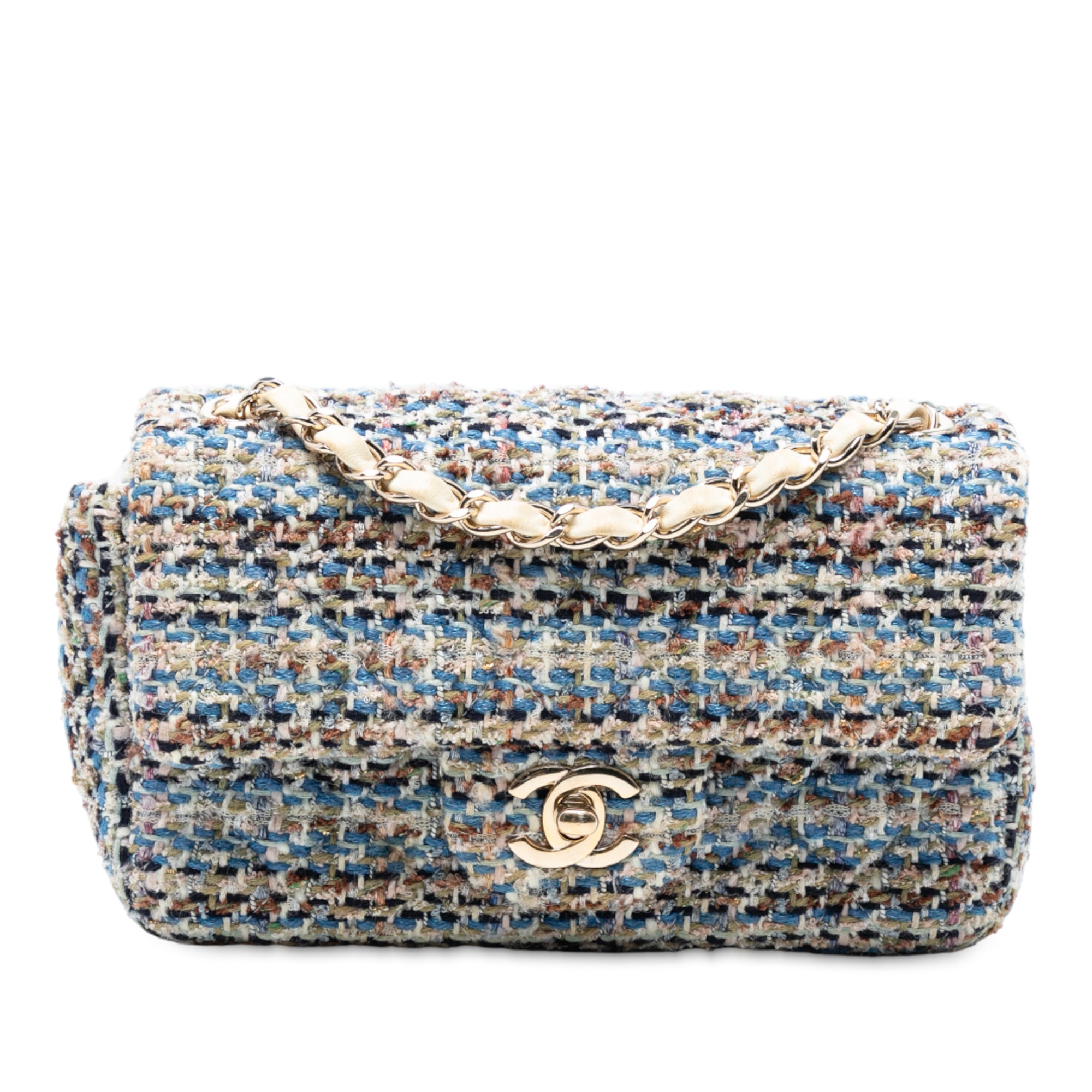 Mini Rectangular Classic Tweed Single Flap