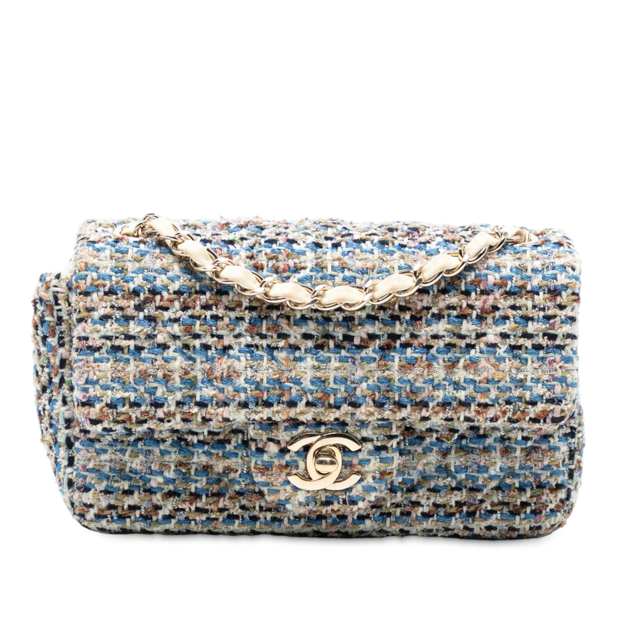 Mini Rectangular Classic Tweed Single Flap