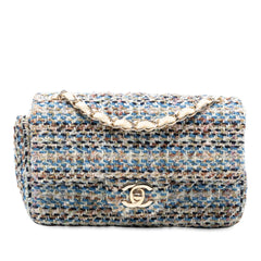 Mini Rectangular Classic Tweed Single Flap