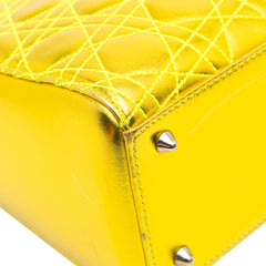 Anselm Reyle Medium Metallic Lambskin Cannage Lady Dior