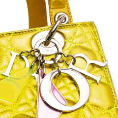 Anselm Reyle Medium Metallic Lambskin Cannage Lady Dior