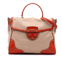 Cinghiale Trimmed Canapa Top Handle Bag