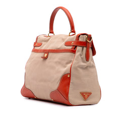 Cinghiale Trimmed Canapa Top Handle Bag