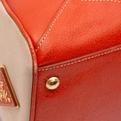 Cinghiale Trimmed Canapa Top Handle Bag