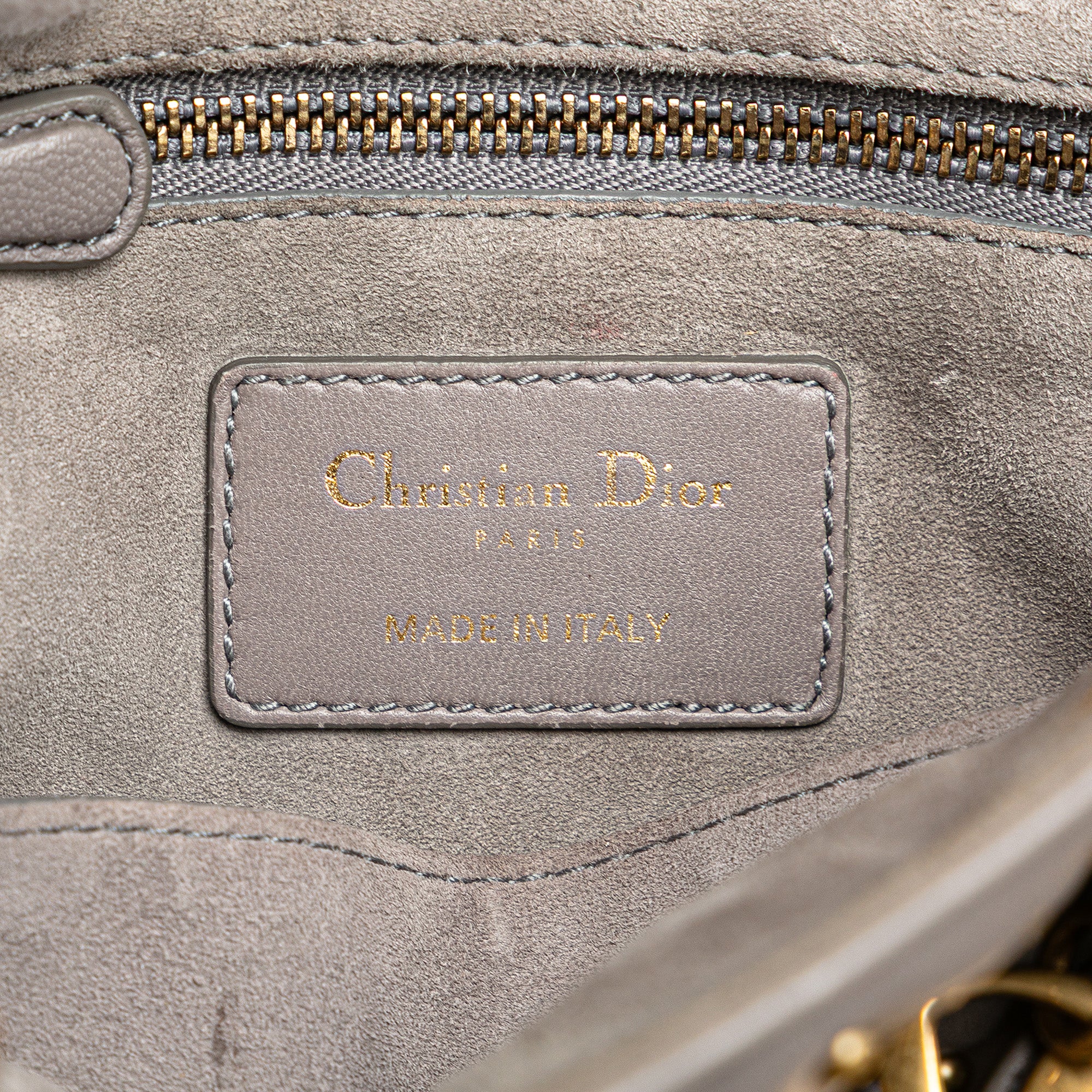 Small Lambskin Cannage Studded Supple Lady Dior