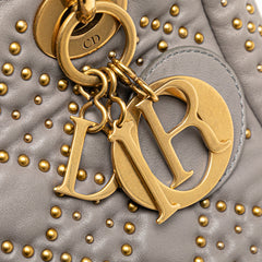 Small Lambskin Cannage Studded Supple Lady Dior