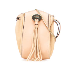 Mini Leather and Suede Sac Fringe Crossbody
