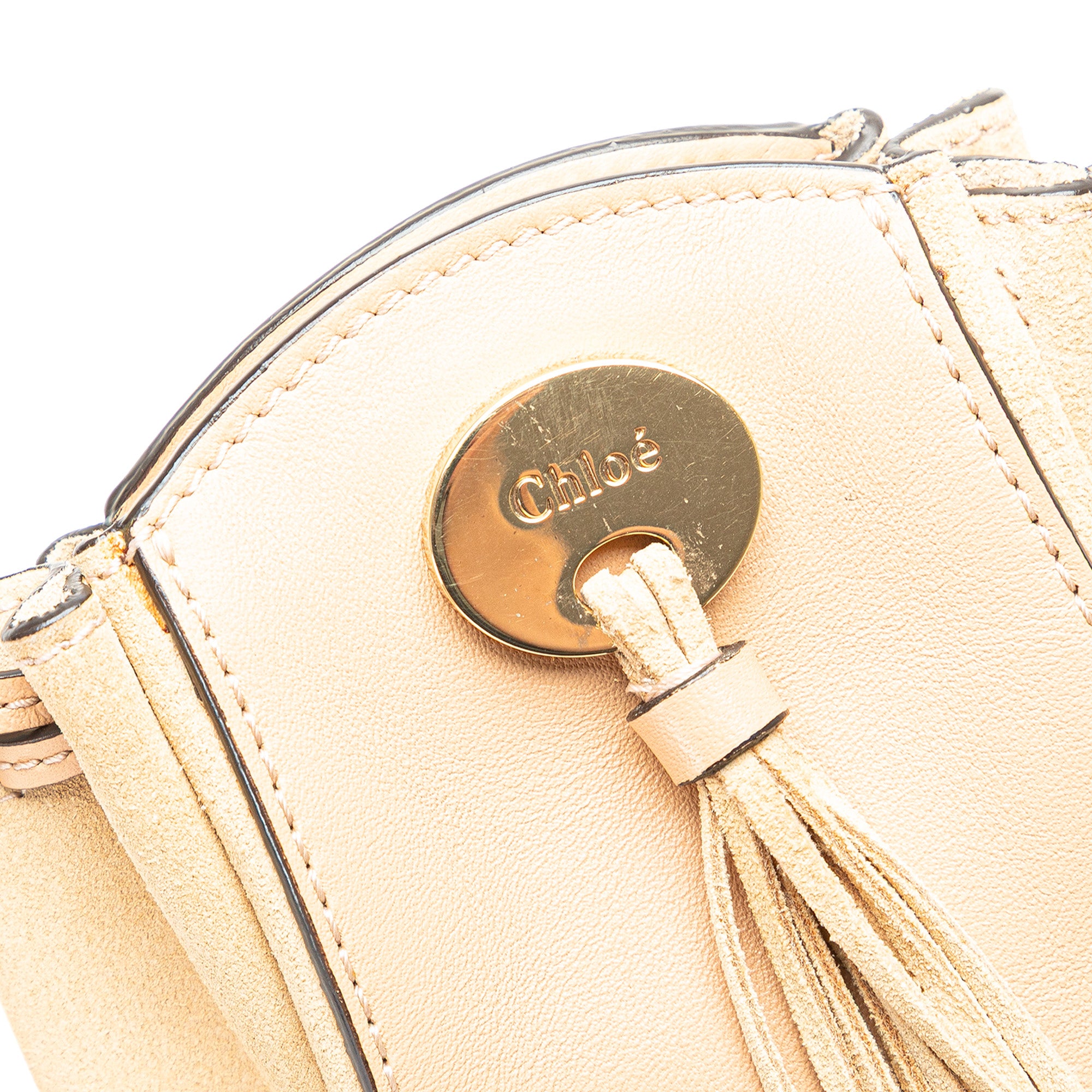 Mini Leather and Suede Sac Fringe Crossbody