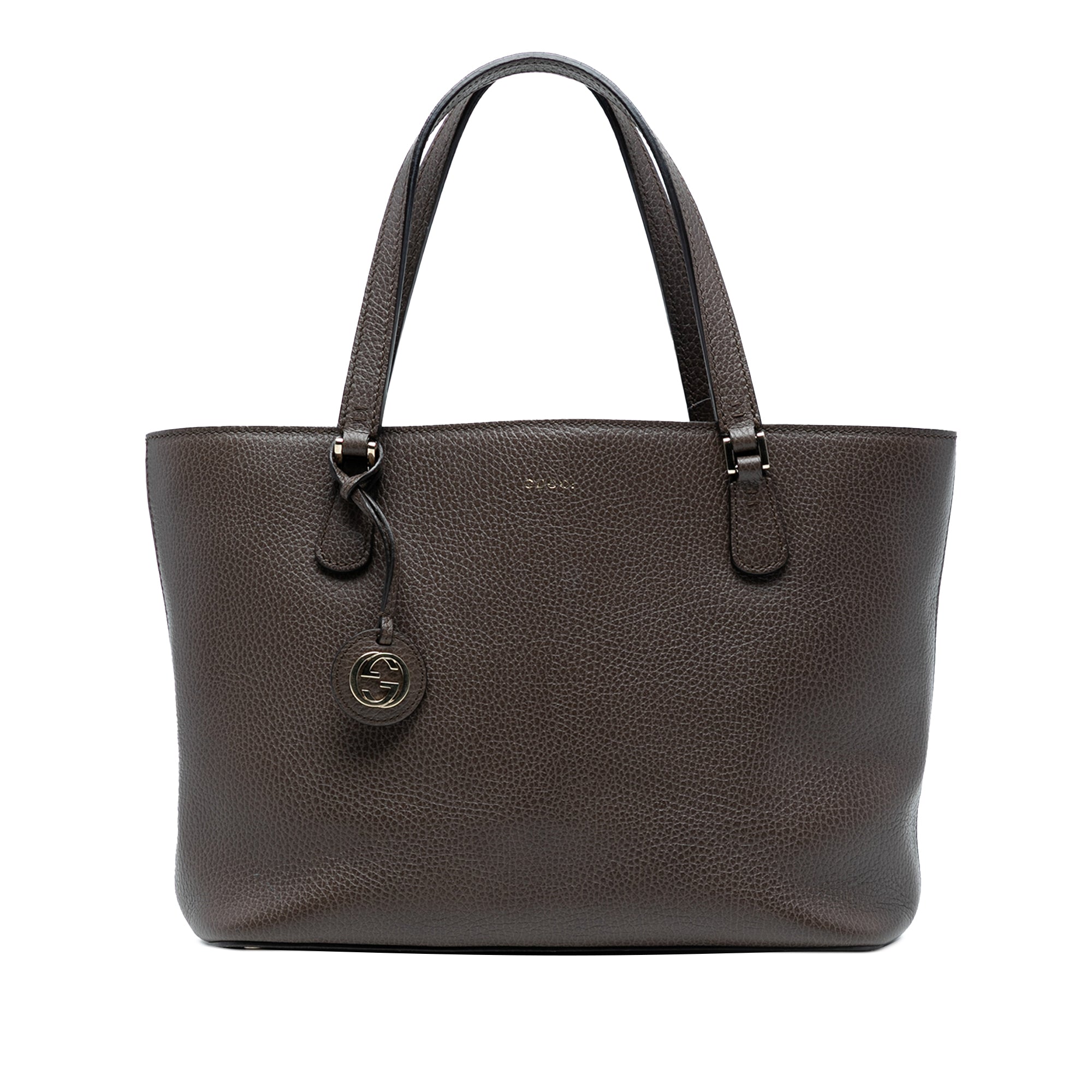 Pebbled Leather Lady Dollar Tote