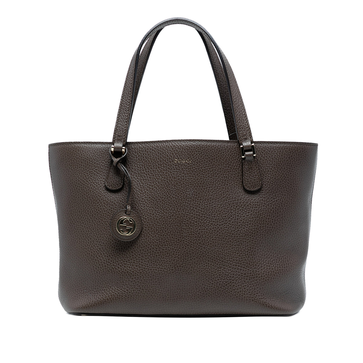 Pebbled Leather Lady Dollar Tote