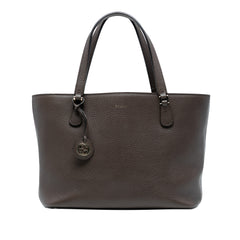 Pebbled Leather Lady Dollar Tote