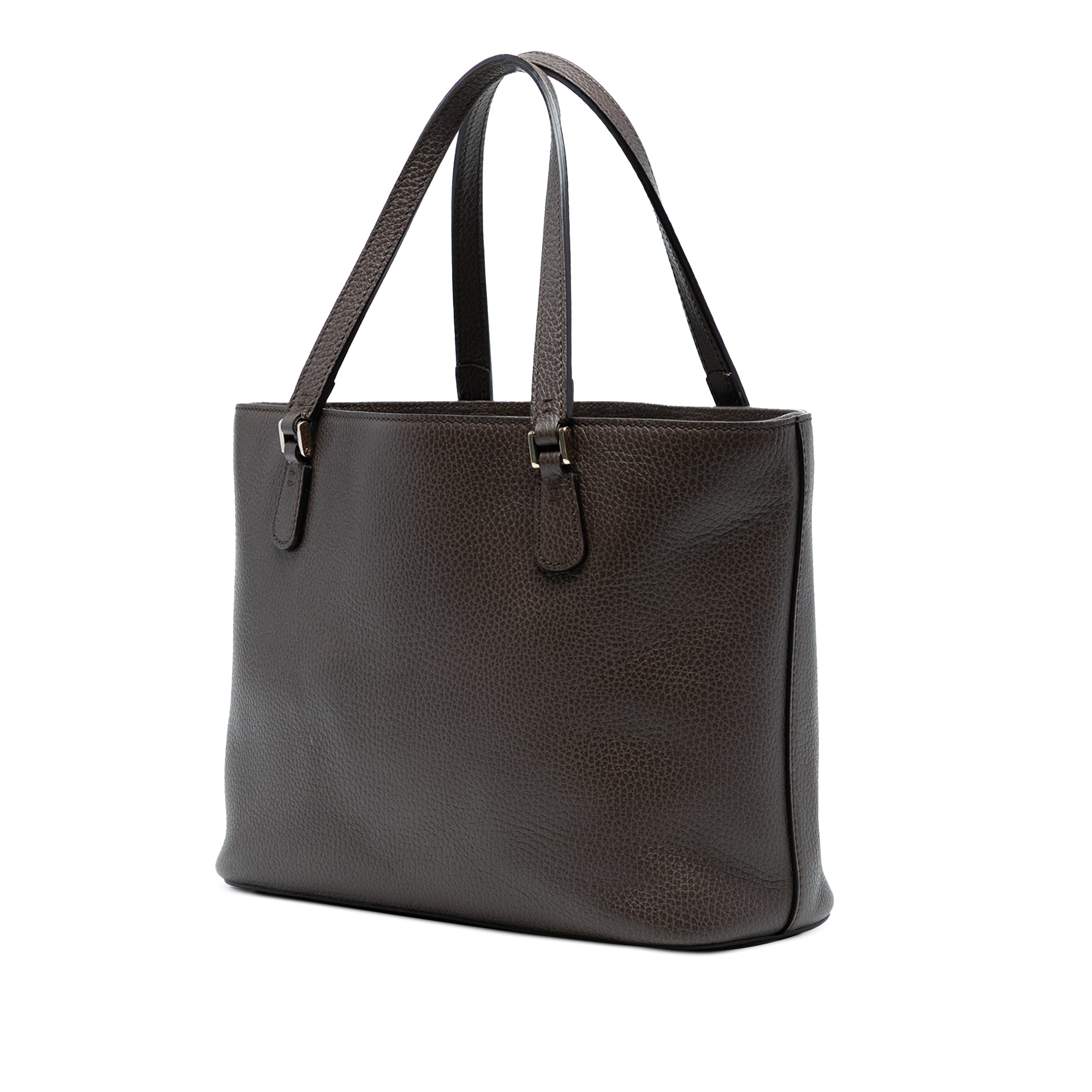 Pebbled Leather Lady Dollar Tote