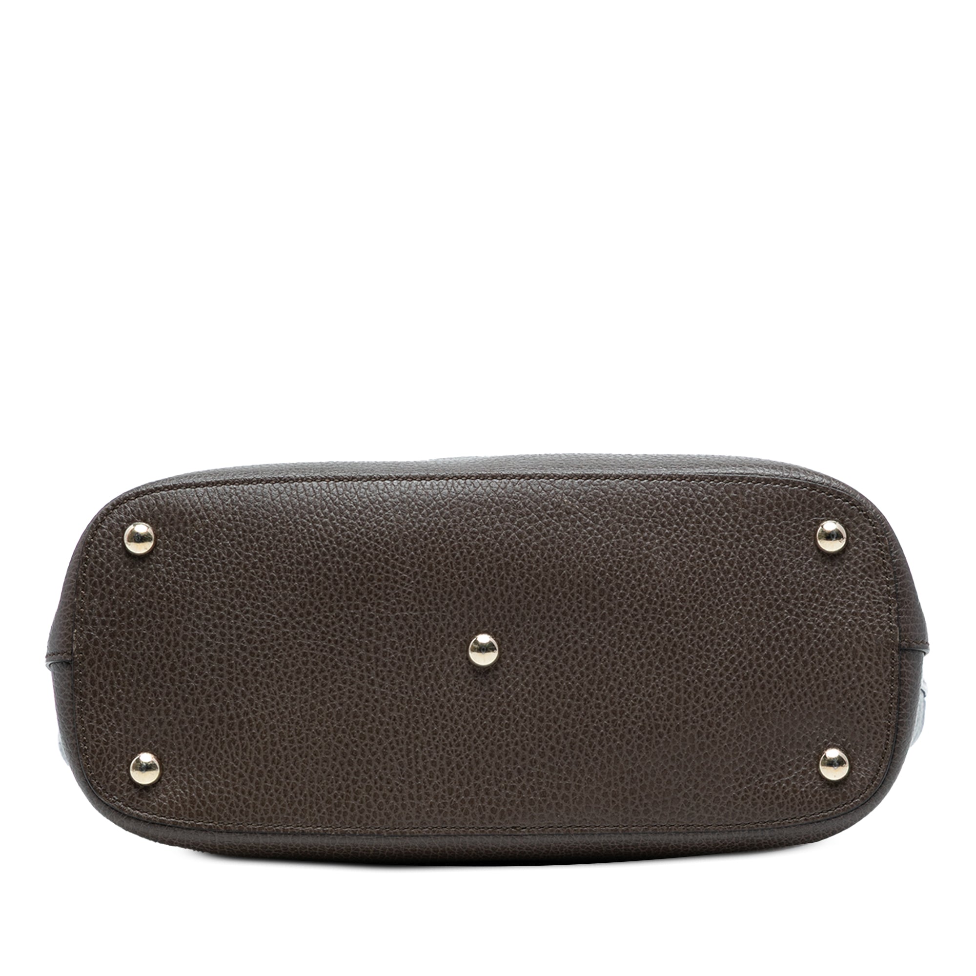 Pebbled Leather Lady Dollar Tote