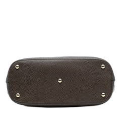 Pebbled Leather Lady Dollar Tote