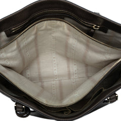 Pebbled Leather Lady Dollar Tote