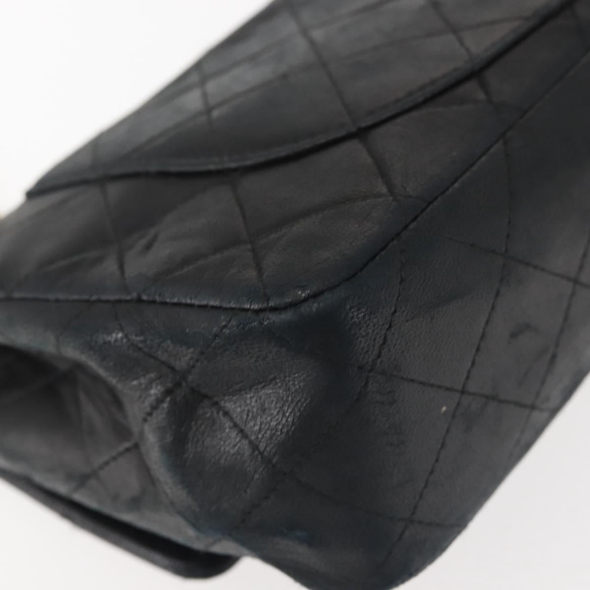 Chanel Vintage Square Classic Double Flap Bag Quilted Leather