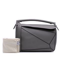 Large Calfskin Puzzle Satchel