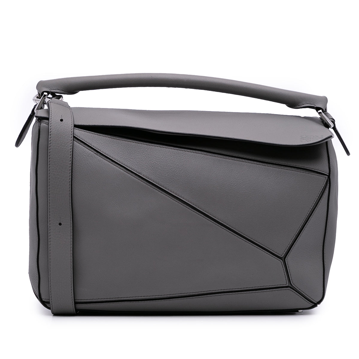 Large Calfskin Puzzle Satchel