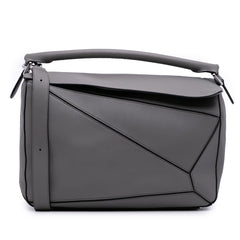 Large Calfskin Puzzle Satchel