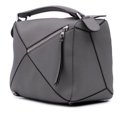 Large Calfskin Puzzle Satchel