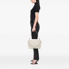 CC Quilted Lambskin Padded Envelope Double Flap