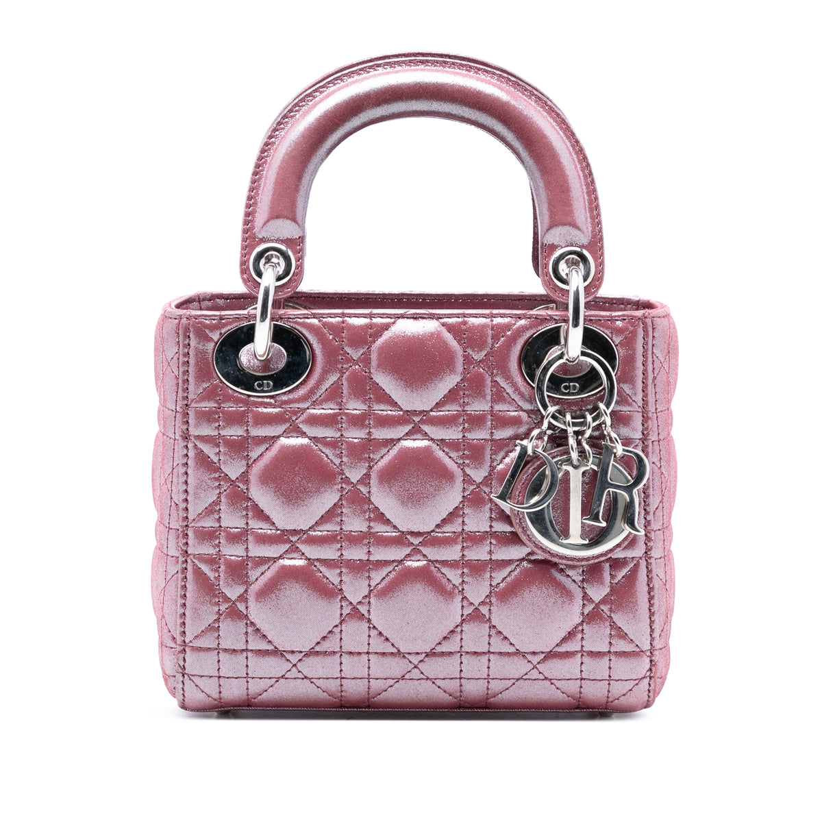 Mini Iridescent Lambskin Cannage Lady Dior