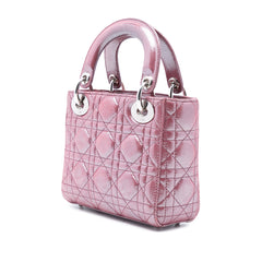 Mini Iridescent Lambskin Cannage Lady Dior