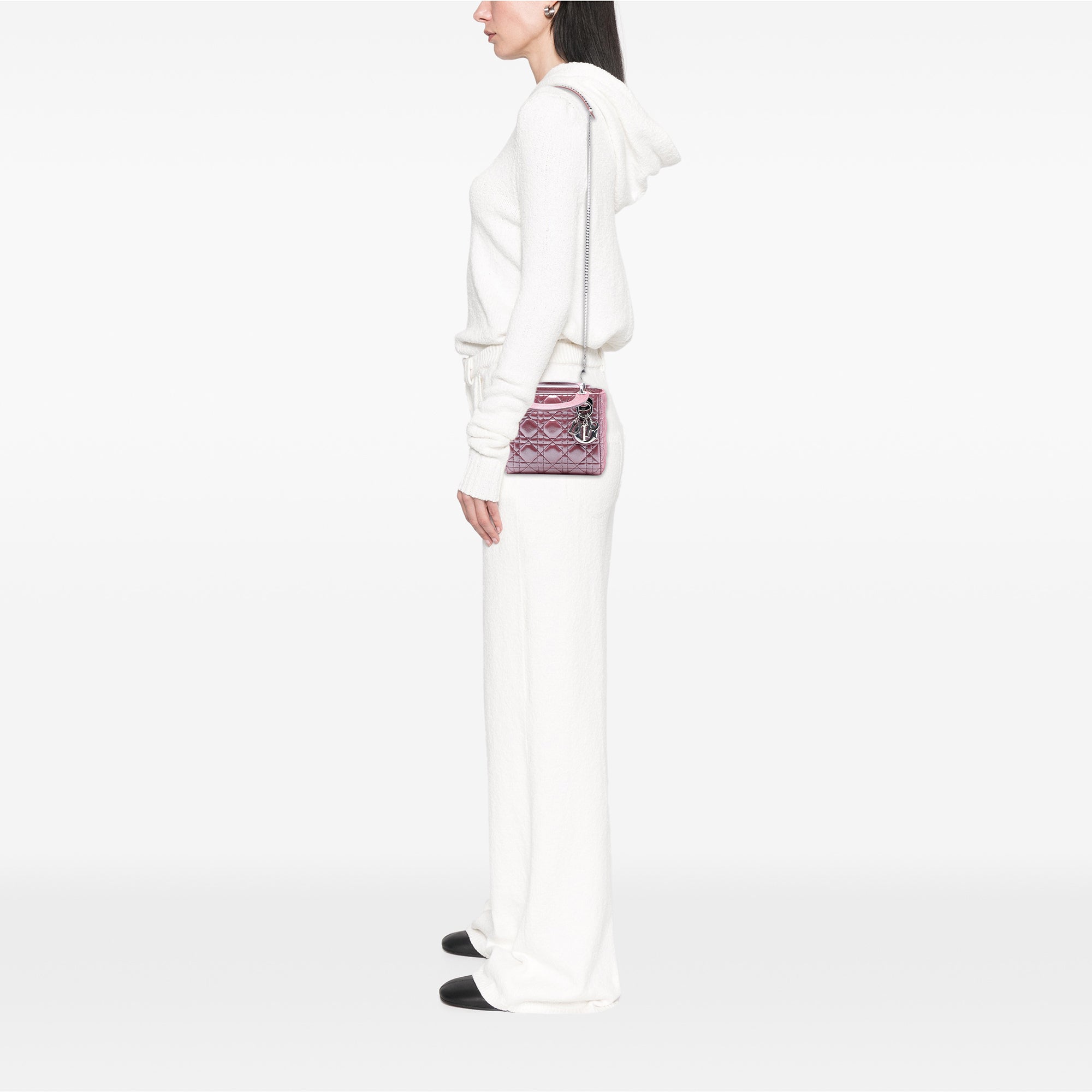 Mini Iridescent Lambskin Cannage Lady Dior