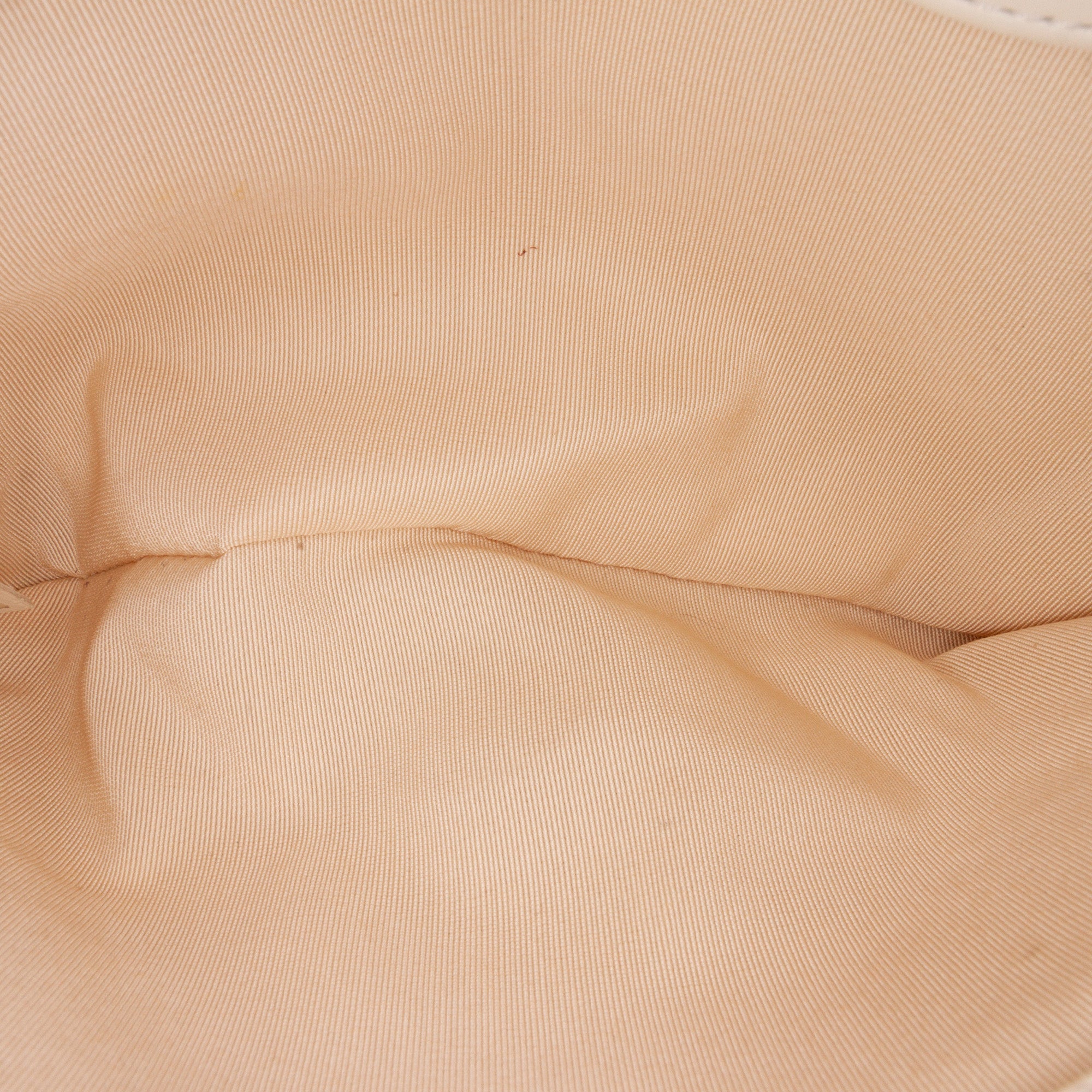 Small Quilted Calfskin Pearl CC Accordion Flap