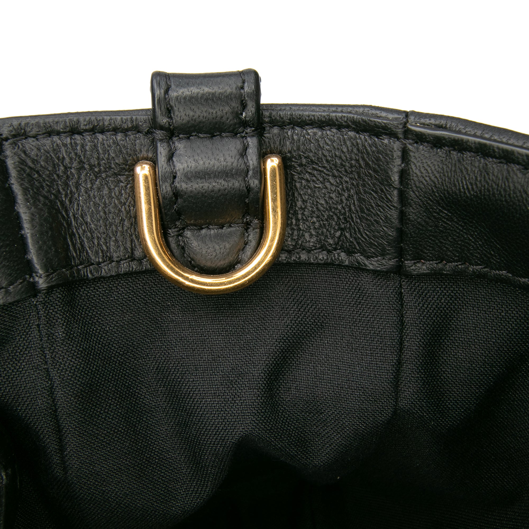 Zucca Embossed Leather Baguette Satchel